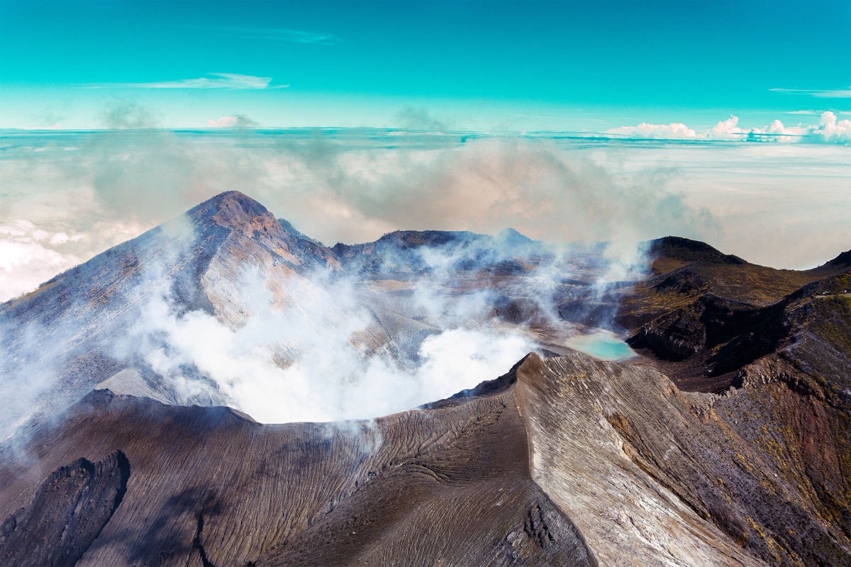 Paisaje volcánico de Costa Rica